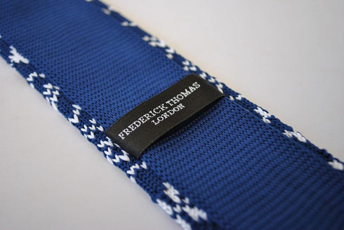 christmas range - blue jumper knitted christmas tie